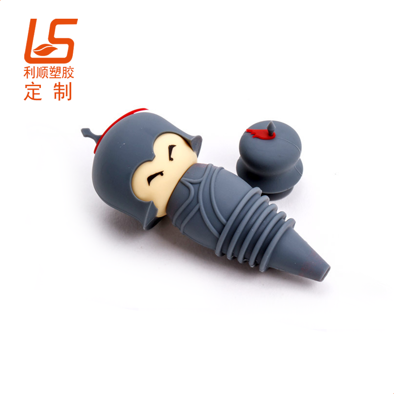 定制立體公仔硅膠酒瓶塞 食品級硅膠啤酒瓶塞
